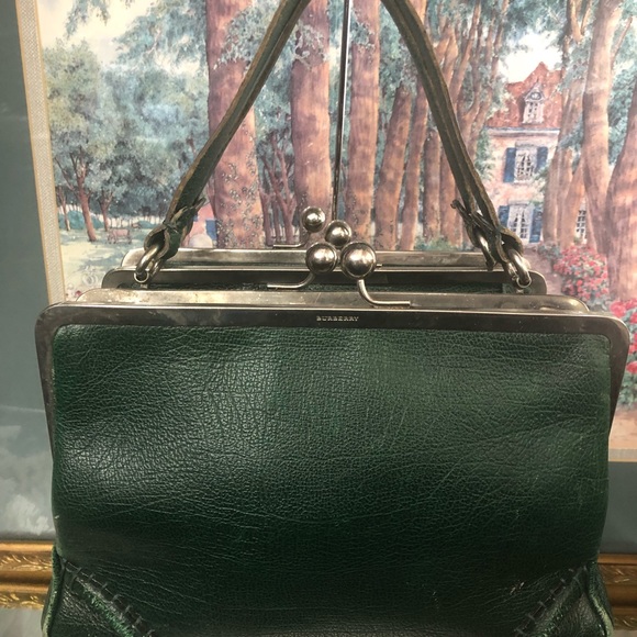 Burberry Handbags - Vintage Green Burberry Women Handbag Burberry Handbags - Vintage Green Burberry Women Handbag